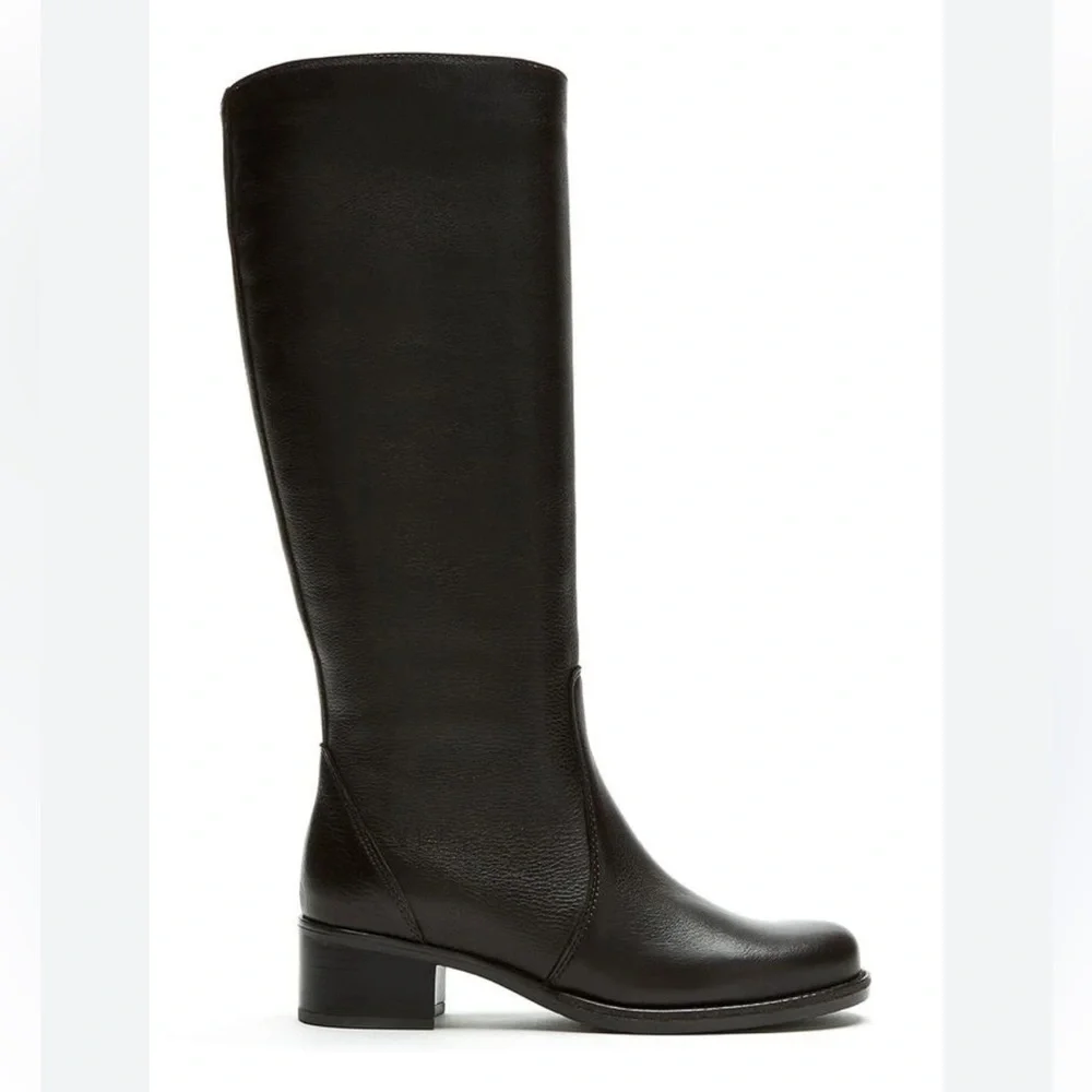 La Canadienne Women Bingo Brown Leather Waterproof Riding boots size 5 NEW